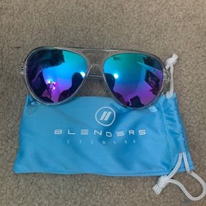 clear framed sunglasses